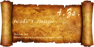 Aczél Zsuzsa névjegykártya